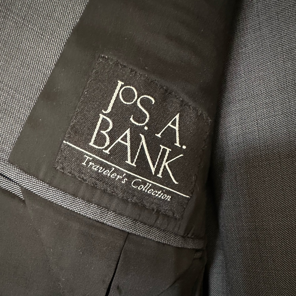 Joseph Jos A Bank Wool Gray 2 Piece Suit Slim Fit 42r - Picture 6 of 9